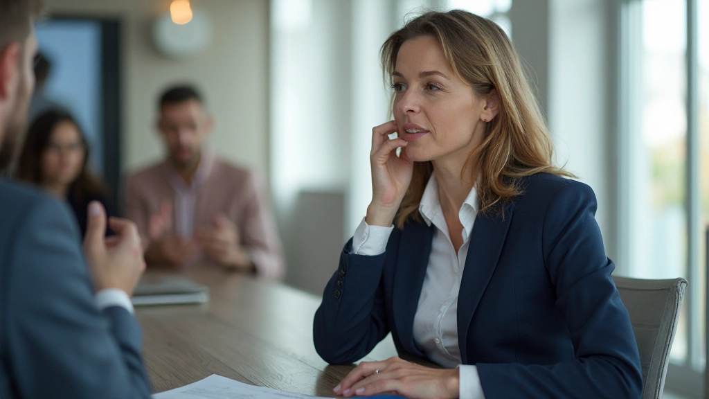 Профессиональный лидер проводит встречу с командой в современном офисе